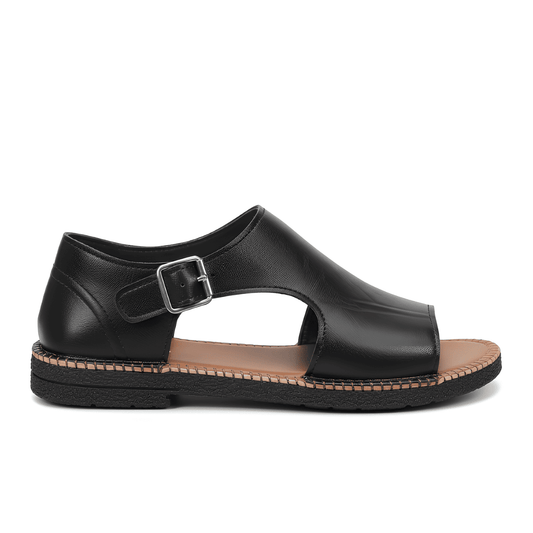 Sandalias Mujer Planas Negras Cómodas y Casual Chic